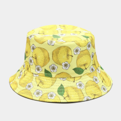 COOPLUS Women Cute Fruit Bucket Hat Summer Beach Packable Hats for Fishing Outdoor