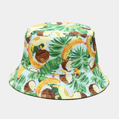 COOPLUS Women Cute Fruit Bucket Hat Summer Beach Packable Hats for Fishing Outdoor