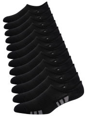 Cooplus 12 Pairs Mens Cotton No Show Socks Mens Lightweight Short Non Slip Invisible Socks