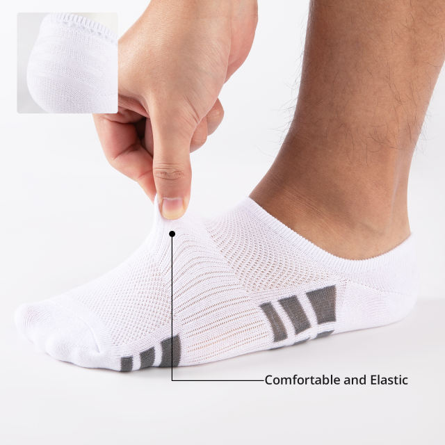 Cooplus 12 Pairs Mens Cotton No Show Socks Mens Lightweight Short Non Slip Invisible Socks