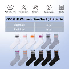 COOPLUS 9 Pairs Womens Lightweight Crew Socks Athletic Moisture Wicking Socks for Women