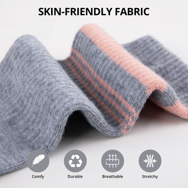 COOPLUS 9 Pairs Womens Lightweight Crew Socks Athletic Moisture Wicking Socks for Women