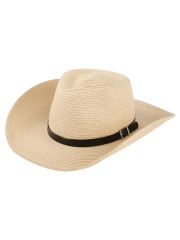 COOPLUS Straw Sun Hat For Women Wide Brim UV Protection Panama Hat for Beach and Travelling