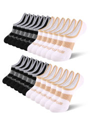 COOPLUS 12 Pairs Womens Lightweight No Show Socks Low Cut Anti-Slid Socks Athletic Hidden Liner Socks for Women