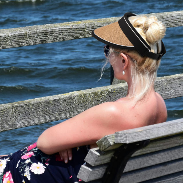 COOPLUS Sun Visor Hats for Women Wide Brim Straw UV Protection Cap for Summer Packable Foldable Beach Hat