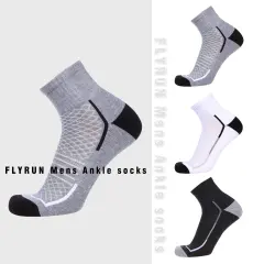 HEATUFF Mens Athletic Ankle Quarter Socks Mens Sock Breathable Cushioned Socks 6 Pairs