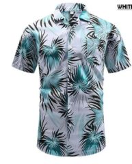 COOPLUS Hawaiian Shirt for Men, Summer Beach Short Sleeve Button Down Shirts, Printed Mens Shirts