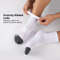 COOPLUS 12 Pack Mens Ankle Socks Low Cut Cushioned Athletic Performance Breathable Socks for Men