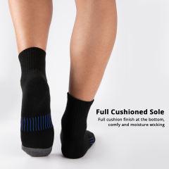 COOPLUS 12 Pack Mens Ankle Socks Low Cut Cushioned Athletic Performance Breathable Socks for Men