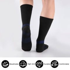 COOPLUS Mens Long Crew Socks Cushioned Cuff Socks for Men Casual Breathable Running 6 Pairs