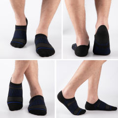 COOPLUS Mens No Show Socks Cushioned Low Cut Socks for Men Breathable Non-slip 6 Pairs