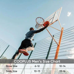 COOPLUS Mens No Show Socks Cushioned Low Cut Socks for Men Breathable Non-slip 6 Pairs