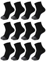 COOPLUS 12 Pack Mens Ankle Socks Low Cut Cushioned Athletic Performance Breathable Socks for Men