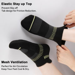 COOPLUS Womens Athletic Ankle Socks Women Cushioned Low Cut Breathable Socks 6 Pairs