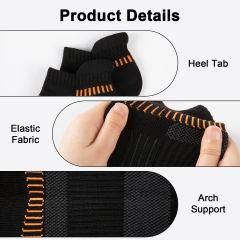 COOPLUS Womens Athletic Ankle Socks Women Cushioned Low Cut Breathable Socks 6 Pairs