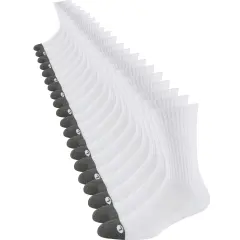 COOPLUS 10 Pairs Mens Crew Socks Long Cushion Socks for Men Running Breathable