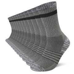 COOPLUS 10Pairs Mens Long Socks Lightweight Crew Hiking Socks