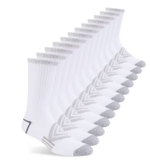 COOPLUS Mens Crew Socks Breathable Cushioned Athletic Socks for Running Gym Workout Work Daily Wear 6 Pairs
