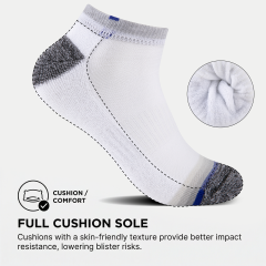 COOPLUS 10 Pairs Mens Ankle Socks Men 10 Pack Low Cut Comfort Cushion Casual Socks