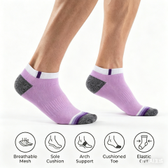 COOPLUS 10 Pairs Mens Ankle Socks Men 10 Pack Low Cut Comfort Cushion Casual Socks