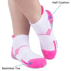 EALLCO Womens Ankle Socks Low Cut Socks Cushioned Running Socks 6 Pairs