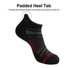 EALLCO Mens Ankle Socks Low Cut Cushioned Socks for Men Breathable 6 Pairs