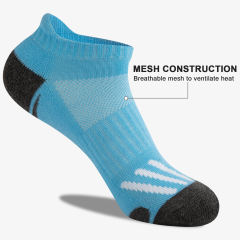 EALLCO Womens Ankle Low Cut Socks Athletic Cushioned Running Socks for Women 6 Pairs