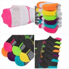 EALLCO Womens Ankle Socks Low Cut Socks Cushioned Running Socks 6 Pairs