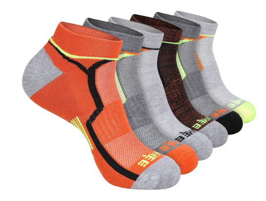 EALLCO Mens Athletic Ankle Socks Men Arch Support Cushioned Socks 6 Pairs