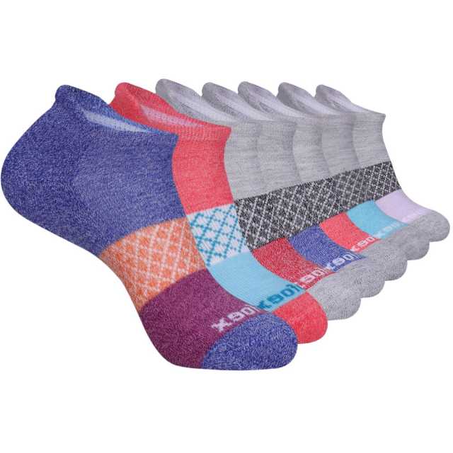 COOPLUS Ankle Socks for Women Running Athletic Cushioned Moisture Wicking  Low Cut Anti-blister Sports Socks (6 Pairs)