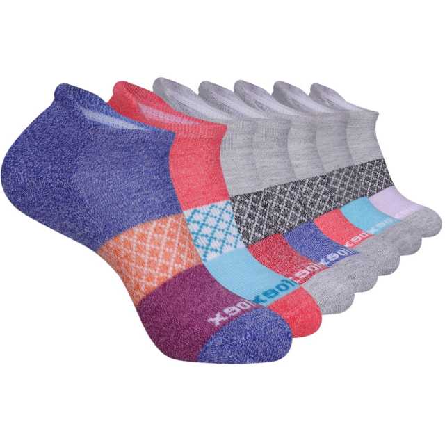 EALLCO Womens Athletic Ankle Low Cut Socks Women Cushioned Colorful Socks 7  Pairs