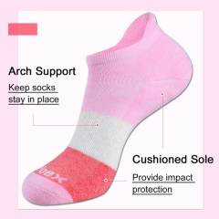 EALLCO Womens Athletic Ankle Low Cut Socks Women Cushioned Colorful Socks 7 Pairs