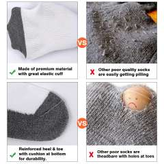 EALLCO 10 Pairs Mens Athletic Low Cut Socks Men Ankle Cushioned Socks