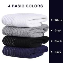 EALLCO 12 Pairs Mens Cotton Ankle Socks Heavy Duty Cushioned Socks for Men