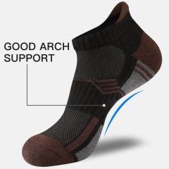 EALLCO Mens Ankle Socks Low Cut Cushioned Socks for Men Work Socks 6 Pairs