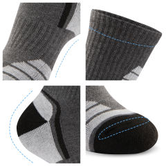 EALLCO Mens Crew Dress Socks for Men Work Running Cushioned Hiking Socks 6 Pairs