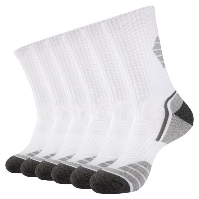 EALLCO Mens Crew Dress Socks for Men Work Running Cushioned Hiking Socks 6 Pairs