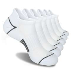 EALLCO Mens Ankle Socks Low Cut Socks Cushioned Athletic Running Socks for Men 6 Pairs