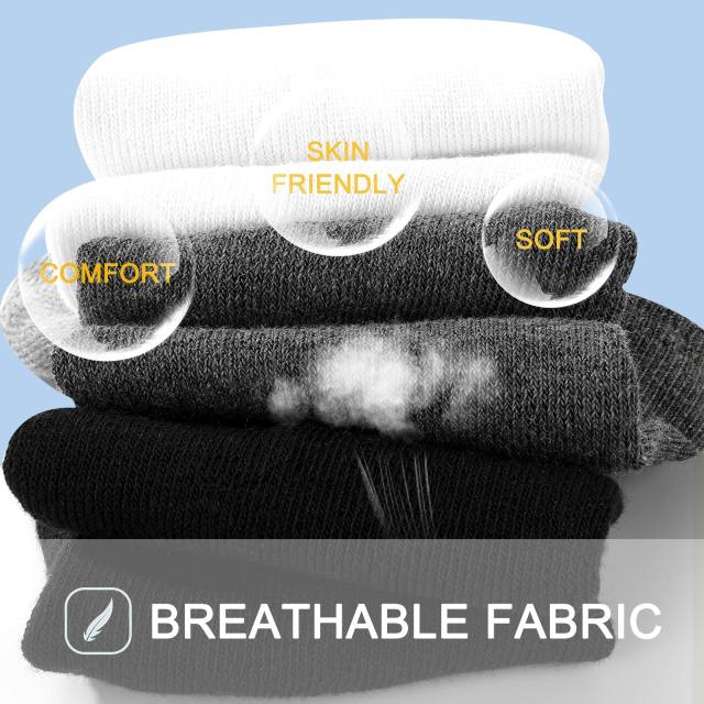 EALLCO 10 Pack Men's Athletic Ankle Socks Cushion Low Cut Running Socks for Men