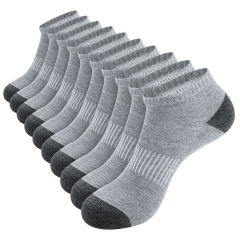 EALLCO 10 Pack Men's Cushion Low Cut Socks Ankle No Show Work Socks