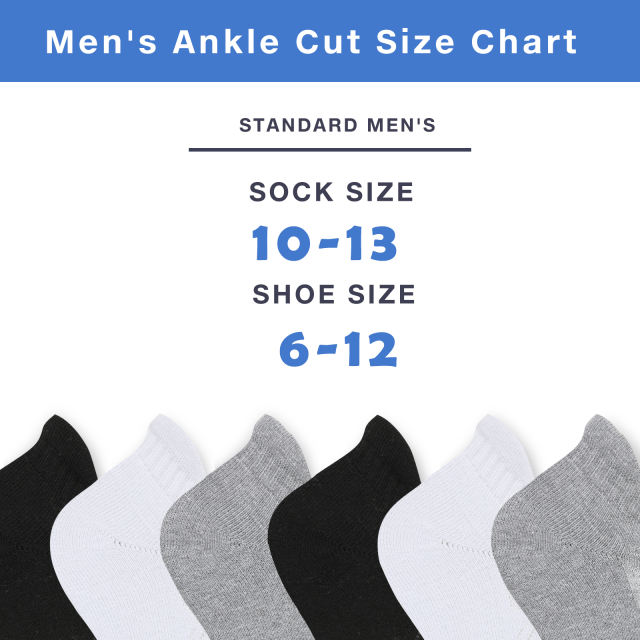 EALLCO Men's Athletic Ankle Socks Mens Cushioned Breathable Low Cut Socks 6 Pairs