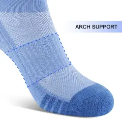 EALLCO Women's Ankle Low Cut Socks Athletic Cushioned Running Socks for Women 6 Pairs