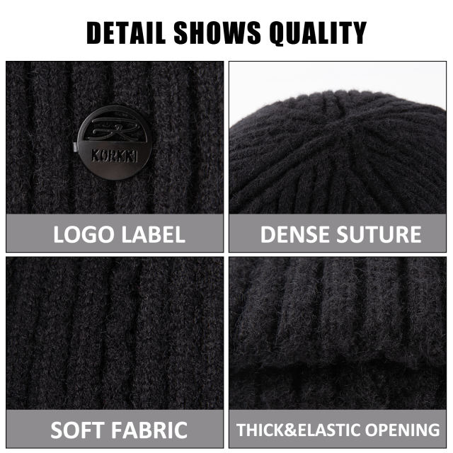 EALLCO Knit Beanie Hats for Men Women Winter Slouchy Hats Warm Classic Daily Cuffed Skull Caps
