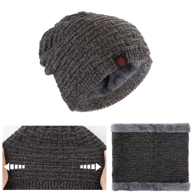 EALLCO Slouchy Beanie Winter Hats for Men and Women Warm Windproof Fleece Lined Knitted Skull Cap