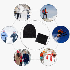 EALLCO Slouchy Beanie Winter Hats for Men and Women Warm Windproof Fleece Lined Knitted Skull Cap