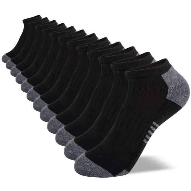 EALLCO 10 Pairs Kids Socks No Show Sport Socks Cushioned Low Cut Athletic Boys Girls socks