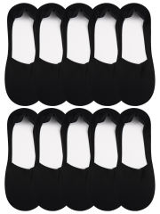 EALLCO 10 Pairs Mens Socks Thin No Show Socks Non Slip Invisible Socks for All Occasions