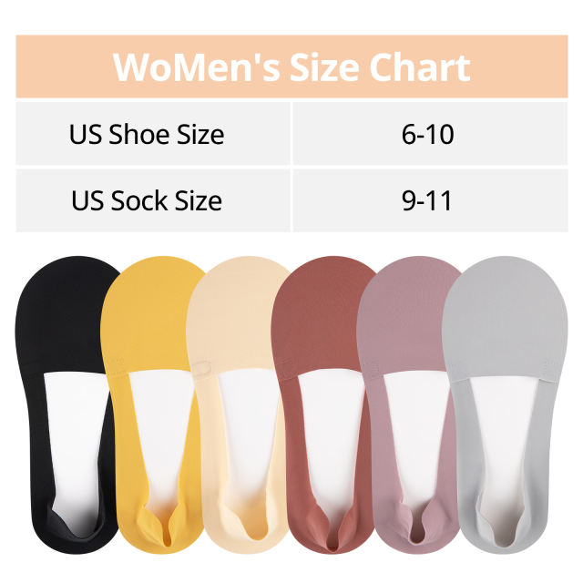 EALLCO 10 pairs Womens No Show Socks Low cut Invisible Non Slip Thin Silk Socks for Women