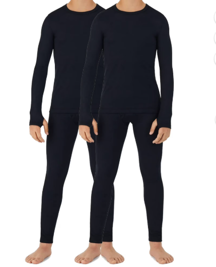 EALLCO Boys Thermal Underwear 2 Sets Soft Comfortable Thermal