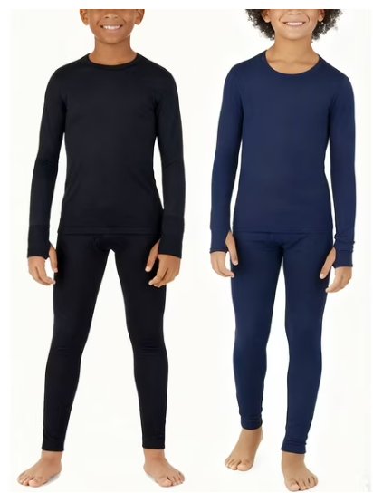 EALLCO Boys Thermal Underwear 2 Sets Soft Comfortable Thermal
